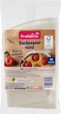 Backpapier rund Profissimo