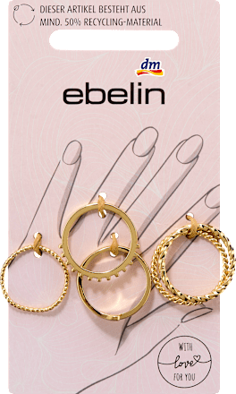 Ringe recycelt, Gold-Optik ebelin