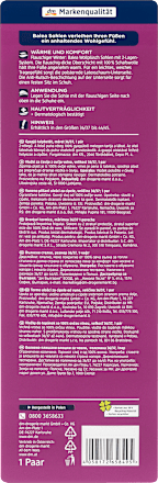 Einlegesohlen Wollplüschsohlen, Gr. 36/37 (1 Paar) Balea