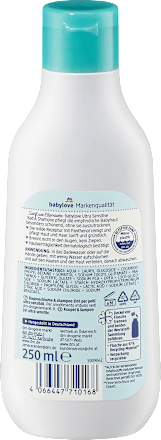 Otroška kopel in šampon za lase s pantenolom Ultra Sensitive babylove