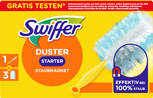 Staubmagnet Starterset (Griff + 3 Tücher)  Swiffer