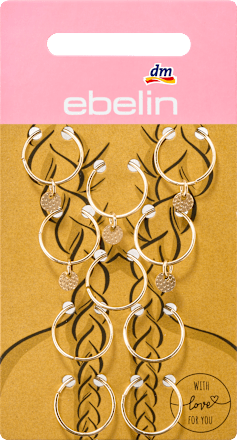 Haarpiercings Gold-Optik ebelin