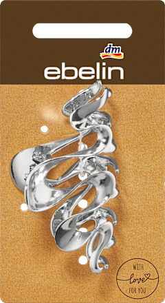 Haarklammer Silber-Optik Wellenform ebelin