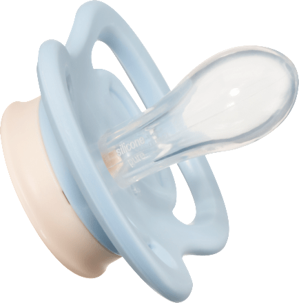 Schnuller Air Silikon, symmetrisch, rosa/blau, 0-6 Monate babylove