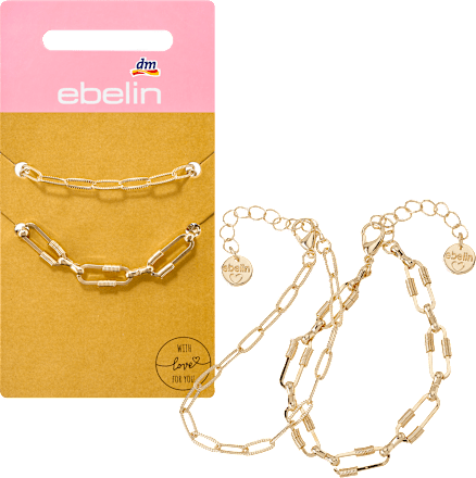 Armbänder Gliederketten, Gold-Optik ebelin
