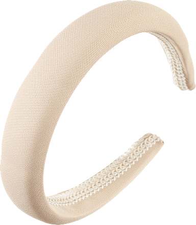 Haarreif gepolstert, beige ebelin