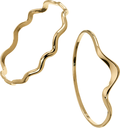 Armreife recycelt, Gold-Optik ebelin