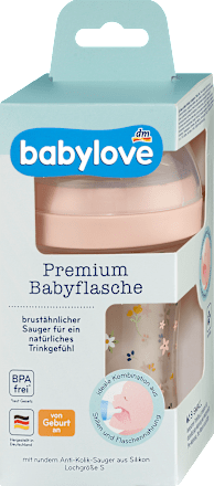 Babyflasche Premium rosa, 280 ml babylove