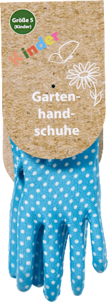Gartenhandschuhe für Kinder, blau/gepunktet (Größe 5) Dekorieren & Einrichten