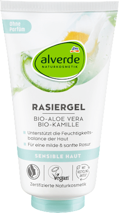 Gel za britje z bio aloe vero in bio kamilico  alverde NATURKOSMETIK