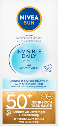 Sonnenfluid Gesicht invisible daily LSF 50+ NIVEA SUN
