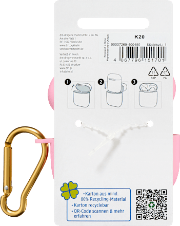 Kopfhörer-Case, rosa ebelin