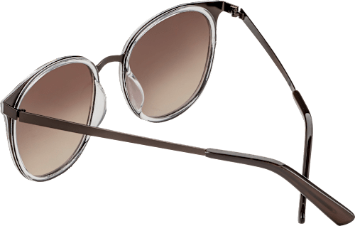 Metall-Sonnenbrille in Braun mit brauner Tönung SUNDANCE