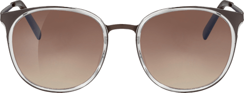 Metall-Sonnenbrille in Braun mit brauner Tönung SUNDANCE