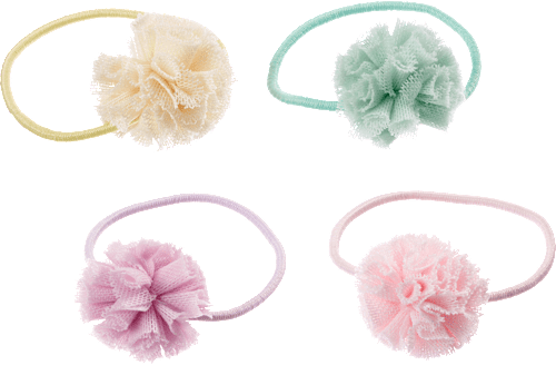 Haargummis Pompom ebelin