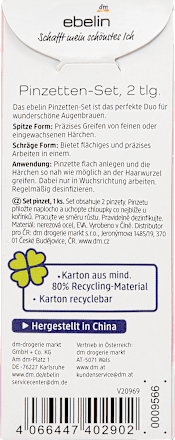 Pinzetten Set 2tlg Dream Crush ebelin