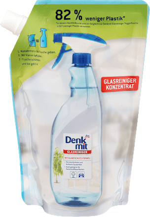 Почистващ препарат за стъкло, пълнител Denkmit