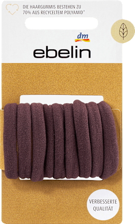 Haargummis weich braun ebelin