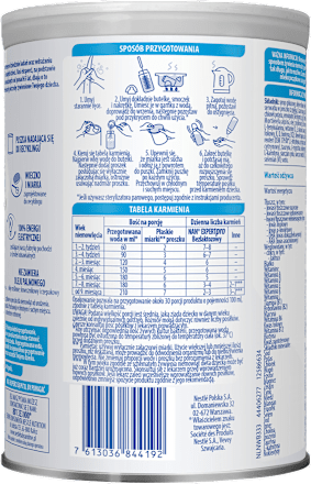 Mleko LacF AL 1 od urodzenia NAN EXPERT Nestlé NAN