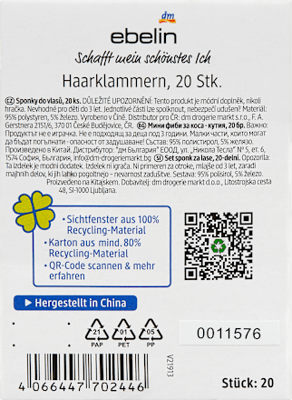 Haarclips Mini Sterne ebelin