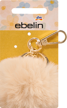 Schlüsselanhänger Fell-Ball, rosa ebelin