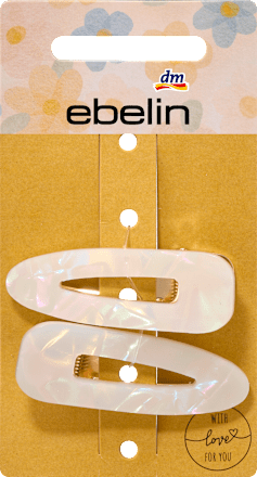 Haarclips holografisch, Gold-Optik ebelin