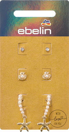 Ohrstecker maritim, Gold-Optik ebelin