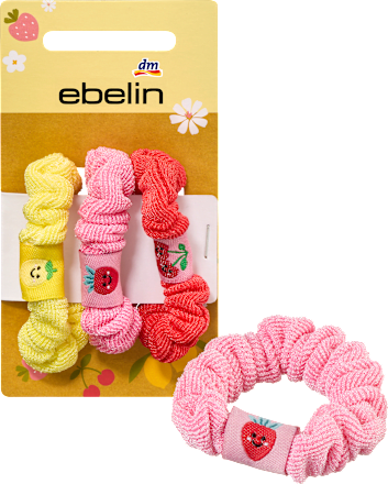 Scrunchies Erdbeere, Zitrone, Kirsche ebelin