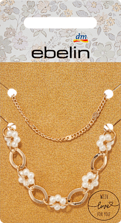 Armbänder Blumen & Perlen, Gold-Optik ebelin