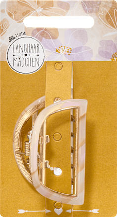 Haarklammer Halbmond Langhaarmädchen