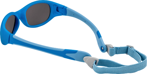 Sonnenbrille für Kinder in Blau mit Kopfband und dunkler Tönung  SUNDANCE