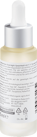 Gesichtsöl Overnight mit 5% Squalan alverde NATURKOSMETIK
