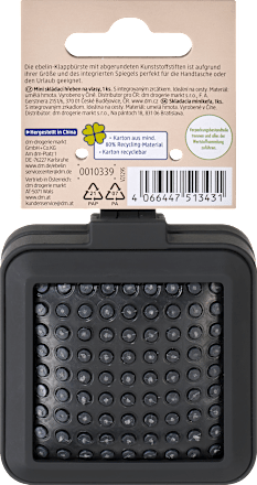 Mini-Klappbürste mit Spiegel ebelin