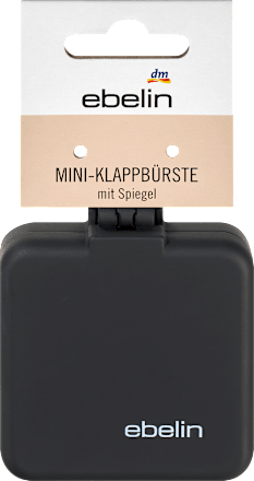 Mini-Klappbürste mit Spiegel ebelin