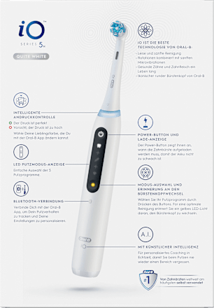 Elektrische Zahnbürste iO Series 5 Quite White Oral-B