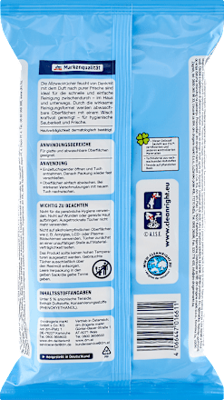 Feuchte Allzwecktücher Pure Frische Denkmit