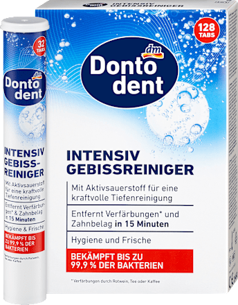 Compresse per la pulizia della dentiera Dontodent