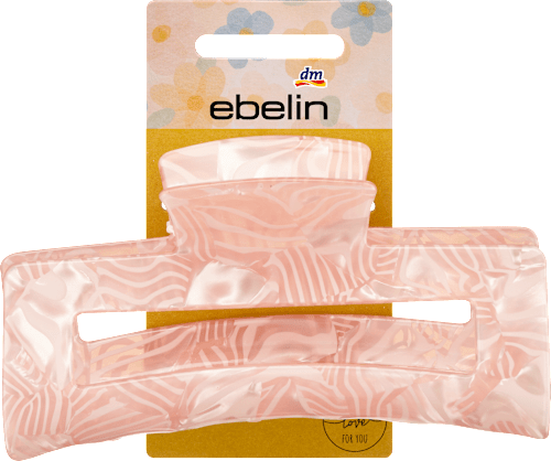 Haarklammer maxi, rosa ebelin