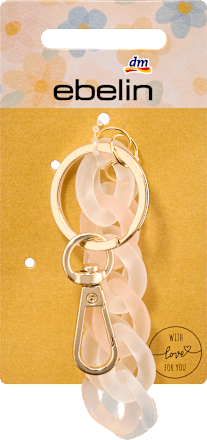 Schlüsselanhänger Gliederkette, rosa ebelin