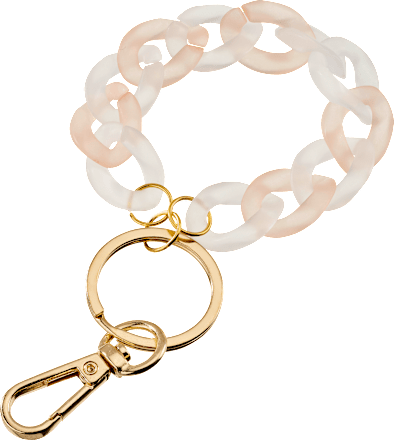 Schlüsselanhänger Gliederkette, rosa ebelin