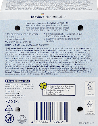 Sicherheits-Wattestäbchen  babylove