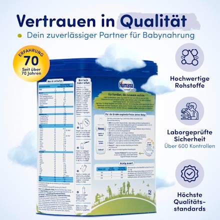 Folgemilch 2 ab dem 6. Monat Humana