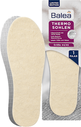 Einlegesohlen Thermo Gr. 44/45 (1 Paar) Balea