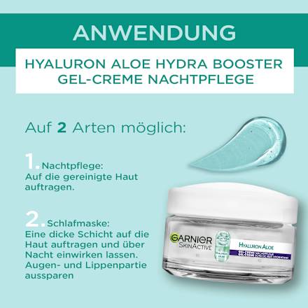 Nachtcreme Gel Hyaluron Aloe Hydra Booster Garnier Skin Active