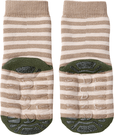 Stoppersocken mit Dino-Motiv, braun, Gr. 21/22 ALANA