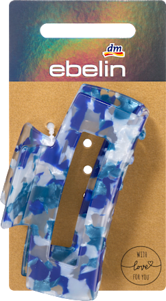 Haarklammer Acryl mit Cut-Out, blau ebelin