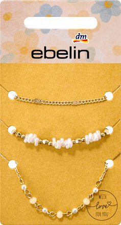 Armbänder mit Perlen, Gold-Optik ebelin