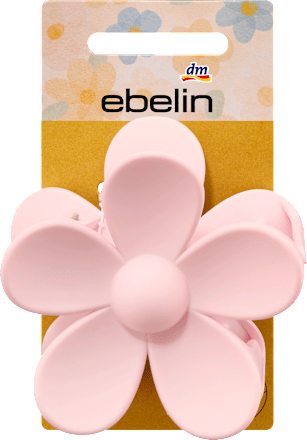 Haarklammer Blume, rosa ebelin