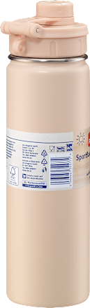 Sportflasche aus Edelstahl creme Profissimo