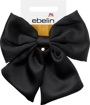 Patentspange Schleife schwarz ebelin